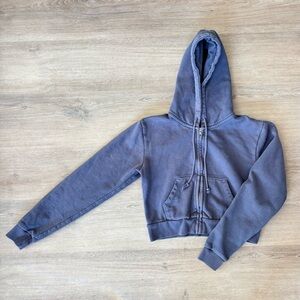 Brandy Melville Cropped Zip-Up